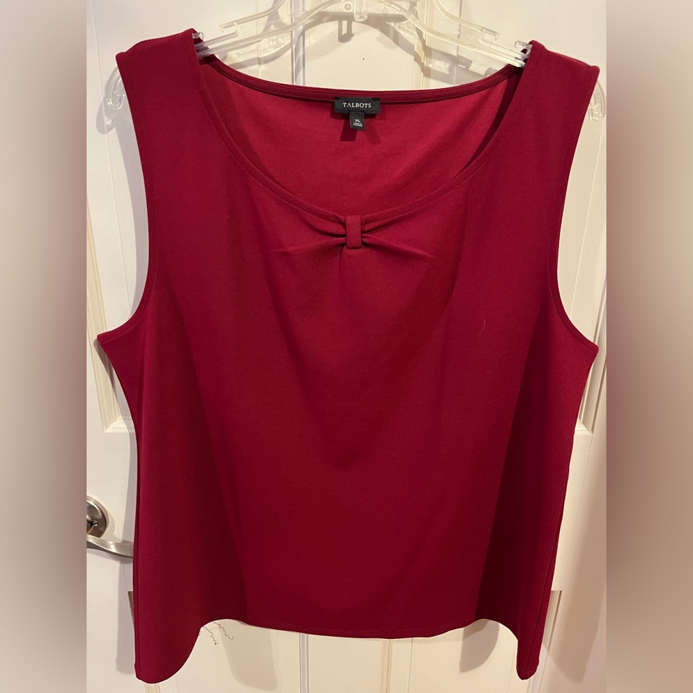 Red/burgundy shell sweater